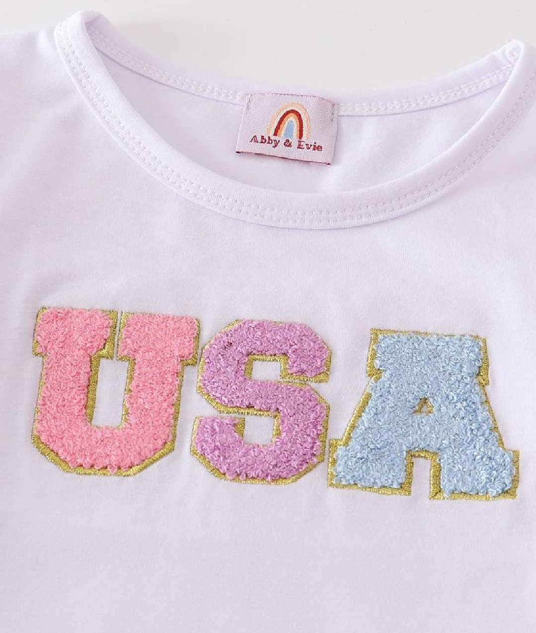Girl's Boutique Patriotic Pink Sequin USA French Knot Dress Skort 2 Piece Set 4th of July Sibling Matching
