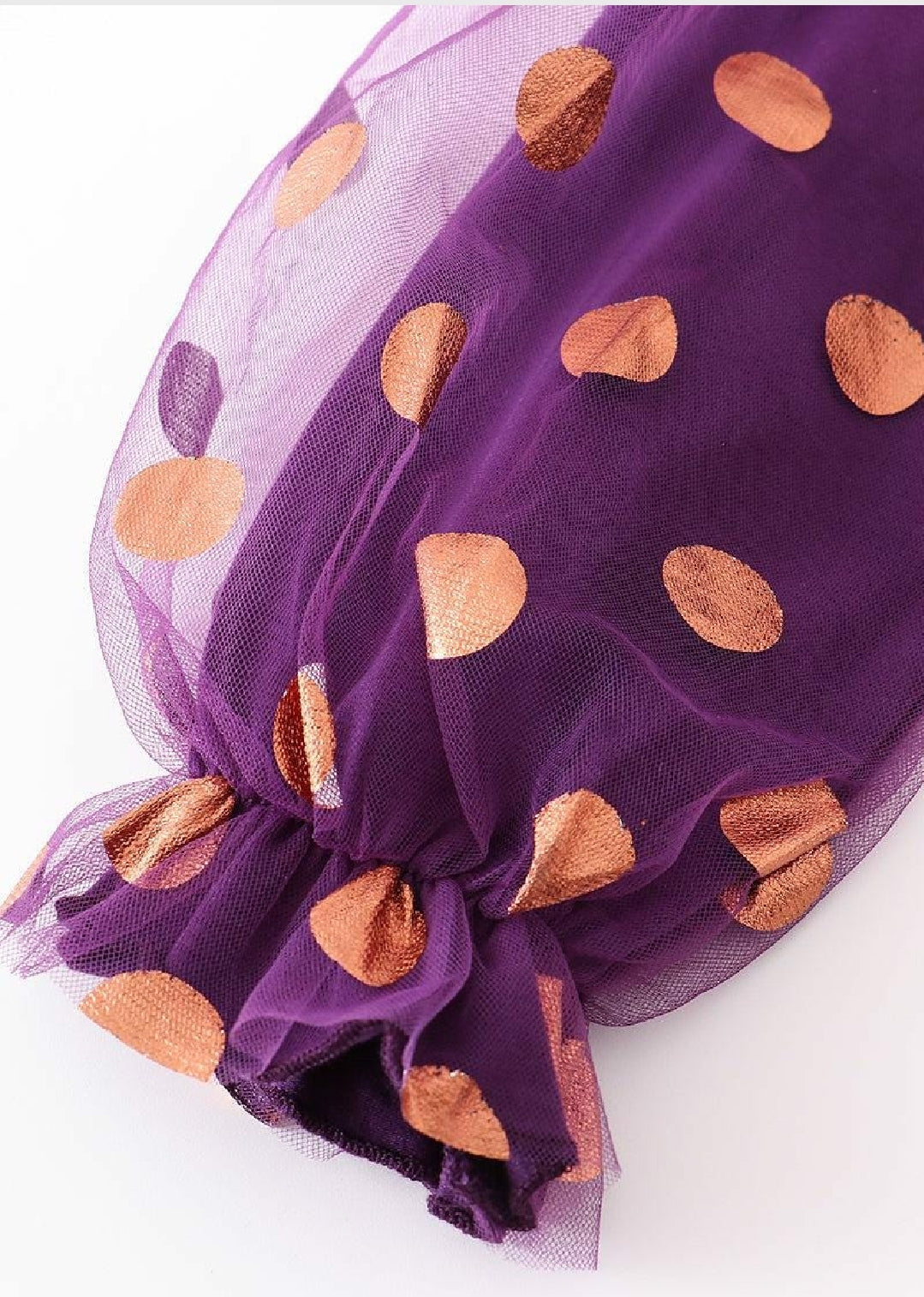 Girl's Boutique Witch Party Puff Sleeve Halloween Glitter Party Top Matching Sibling