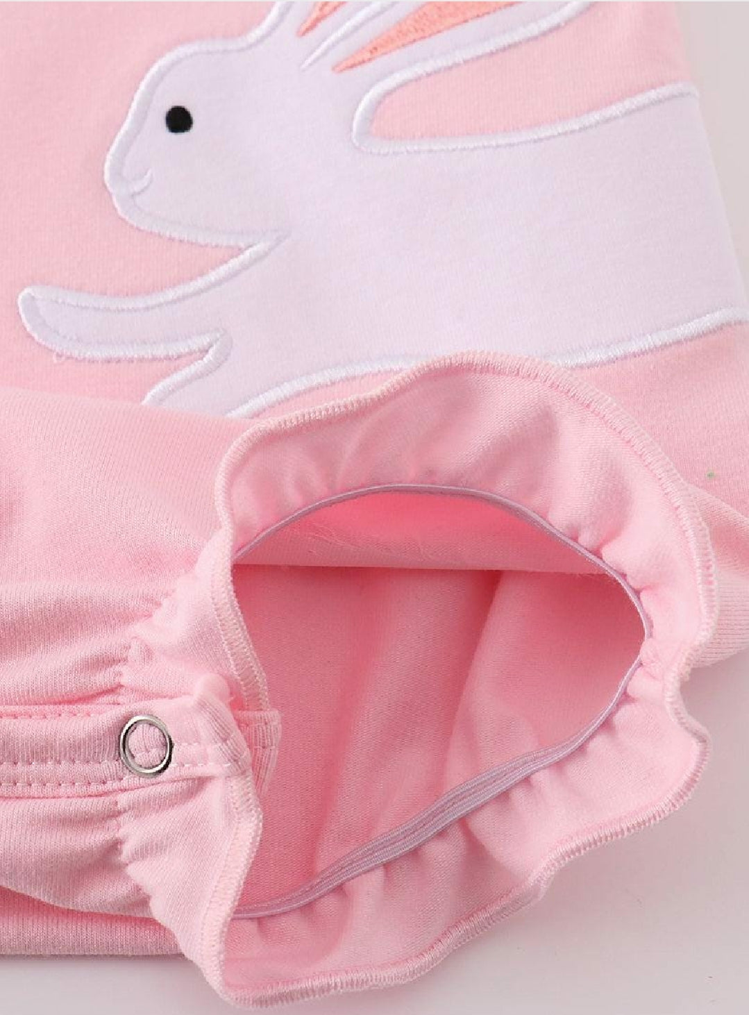 Girl's Boutique Pink Easter  Bunny Bubble Romper Matching Sibling