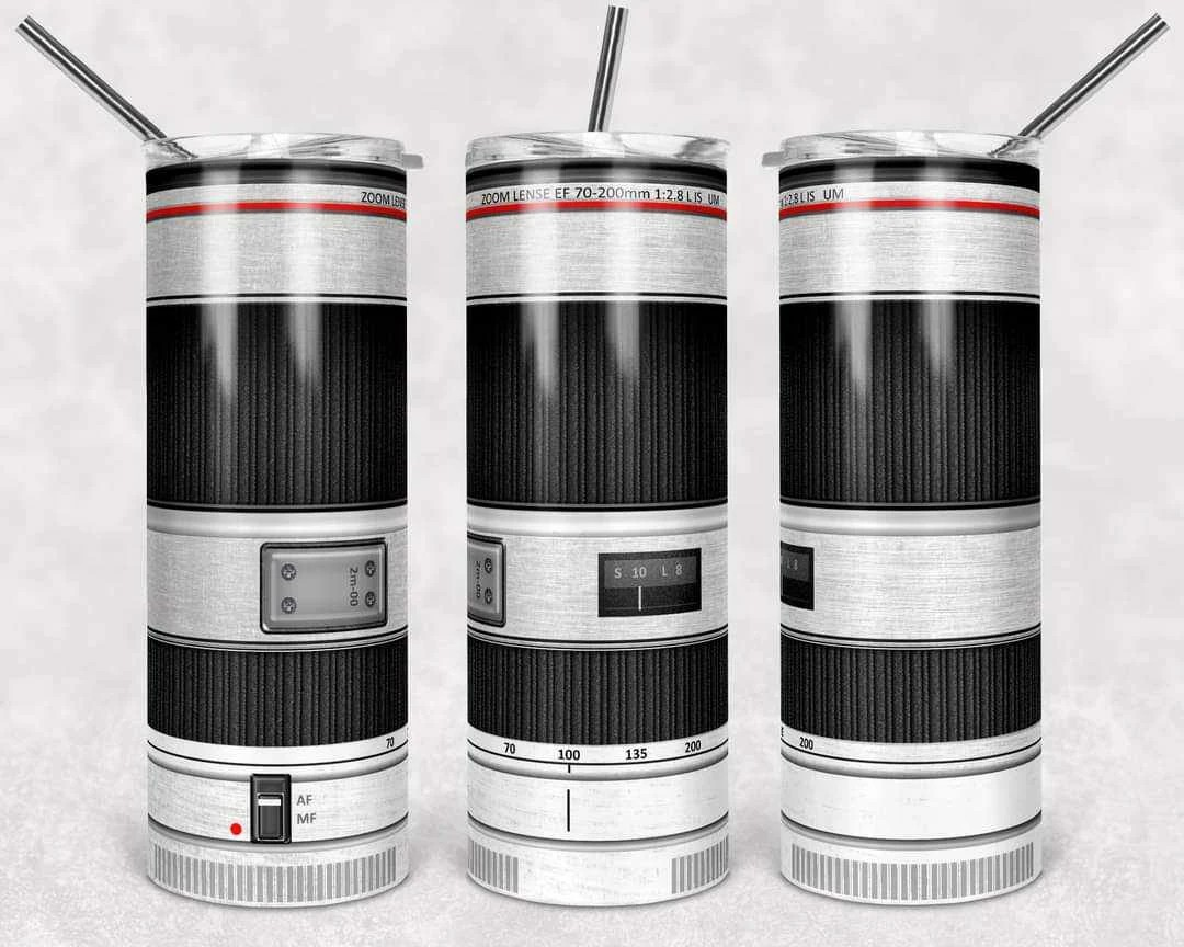 Photography L Lens Stainless Steel Tumbler